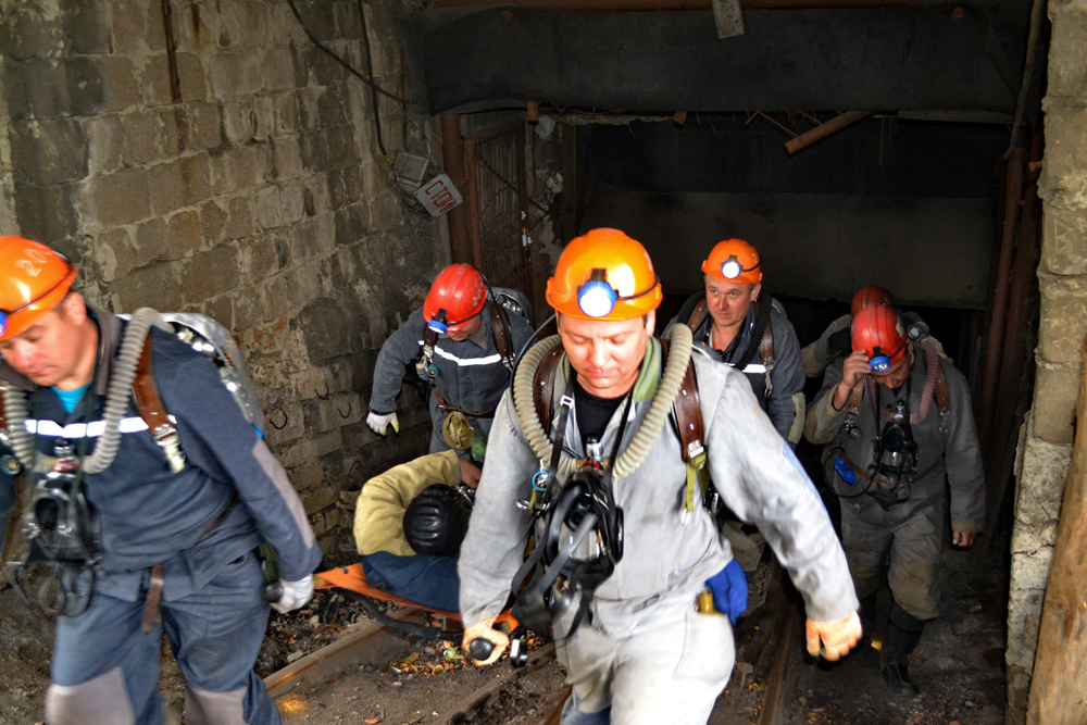 Спасательные работы на шахте в амурской