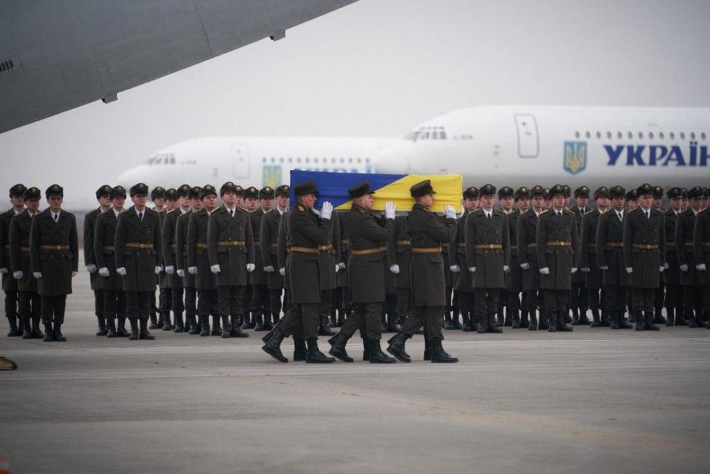 В аэропорту «Борисполь» прошла церемония прощания с погибшими в авиакатастрофе, фото-20