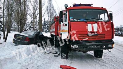 В хунзахе упала машина