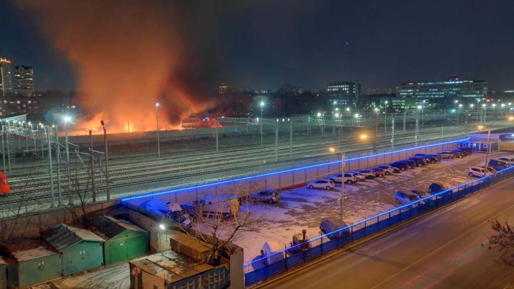 Фото пожар в москве