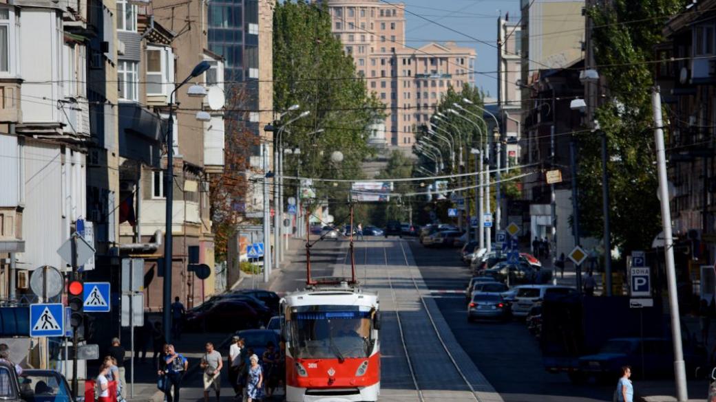 Фото въезд в донецк